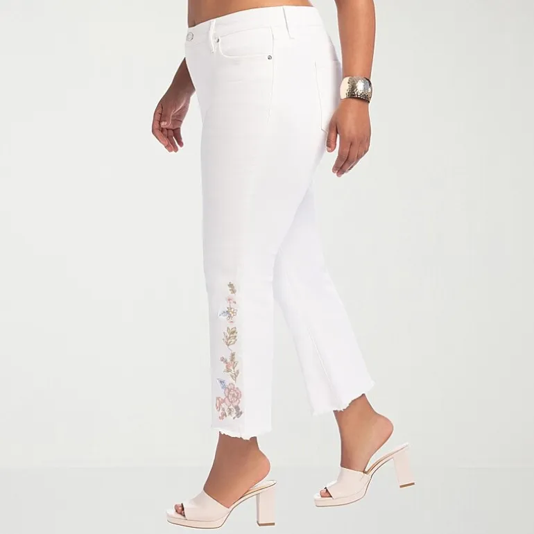 JS Jessica Simpson Womens - Plus High Rise Flare Leg Jean
