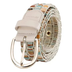 JS Jessica Simpson Woven Laced Shimmer Womens Belt