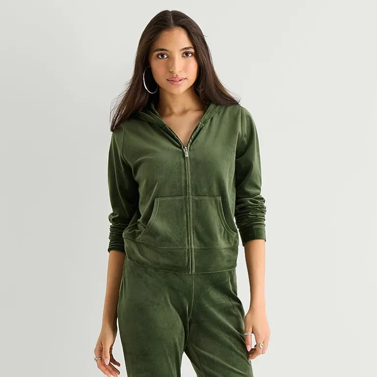 Juicy By Juicy Couture Womens Juniors Lightweight Track Jacket