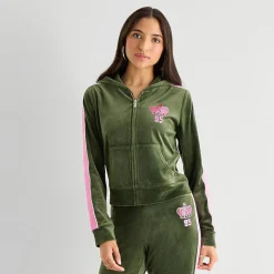 Juicy By Juicy Couture Womens Juniors Lightweight Track Jacket