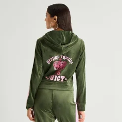 Juicy By Juicy Couture Womens Juniors Lightweight Track Jacket