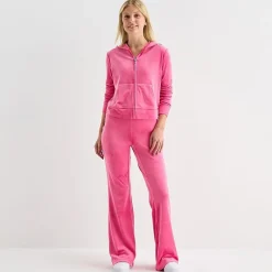 Juicy By Juicy Couture Womens Juniors Hooded Lightweight Track Jacket
