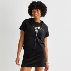 Juicy By Juicy Couture Womens Juniors Short Sleeve Hoodie