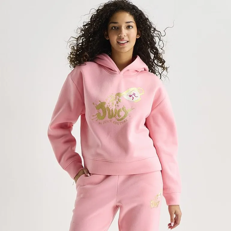 Juicy By Juicy Couture Womens Juniors Long Sleeve Hoodie