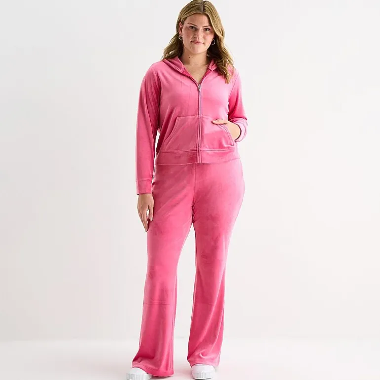 Juicy By Juicy Couture Womens Juniors Plus Lightweight Track Jacket