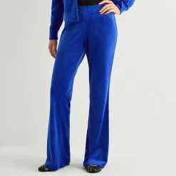 Juicy By Juicy Couture Womens Juniors Flare Mid Rise Track Pant