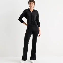 Juicy By Juicy Couture Womens Juniors Flare Mid Rise Track Pant