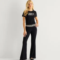 Juicy By Juicy Couture Womens Comfort Waistband High Rise Juniors Yoga Pant