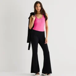 Juicy By Juicy Couture Womens Comfort Waistband High Rise Juniors Yoga Pant