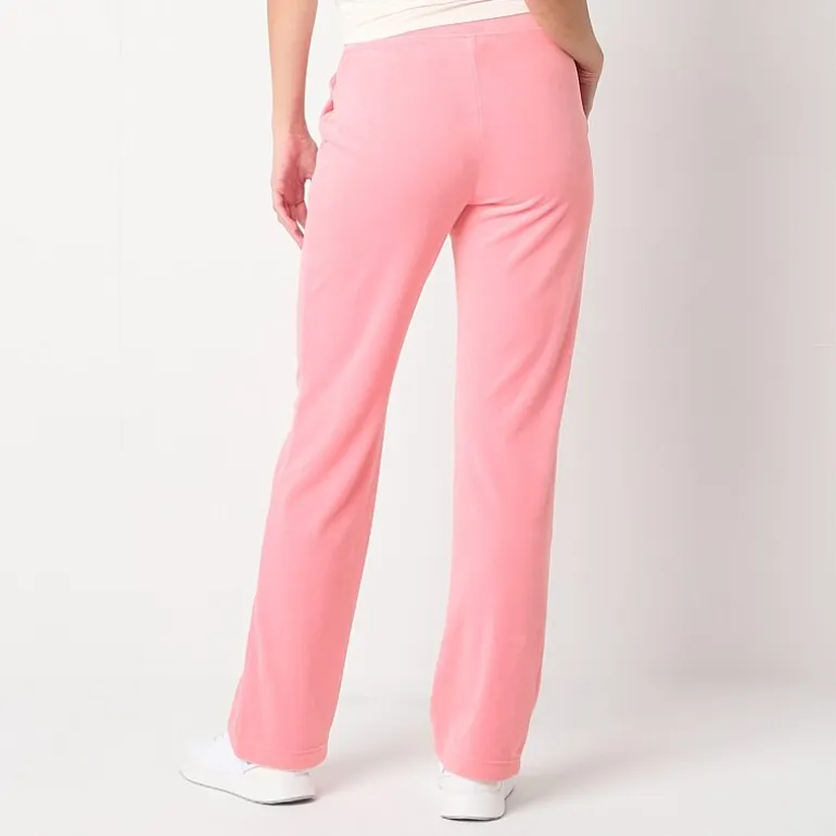 Juicy By Juicy Couture Womens Juniors Straight Mid Rise Track Pant