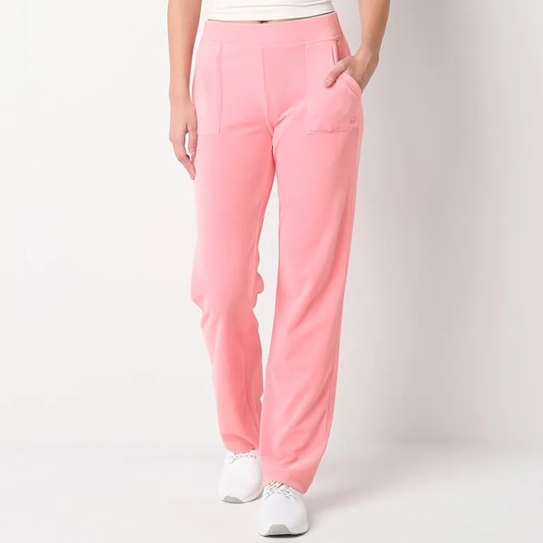 Juicy By Juicy Couture Womens Juniors Straight Mid Rise Track Pant