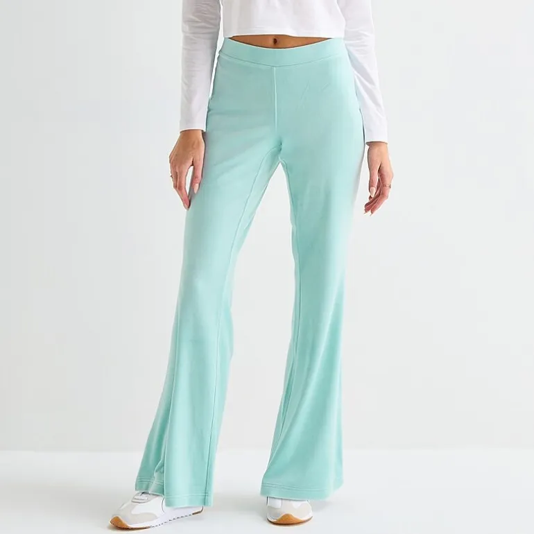 Juicy By Juicy Couture Womens Juniors Flare Mid Rise Track Pant