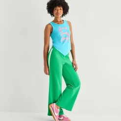 Juicy By Juicy Couture Womens Juniors Wide Leg Mid Rise Track Pant