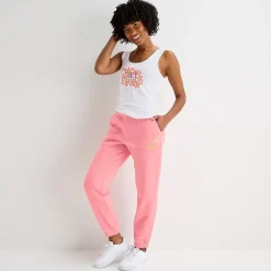 Juicy By Juicy Couture Womens Juniors Cuffed Mid Rise Fleece Jogger Pant