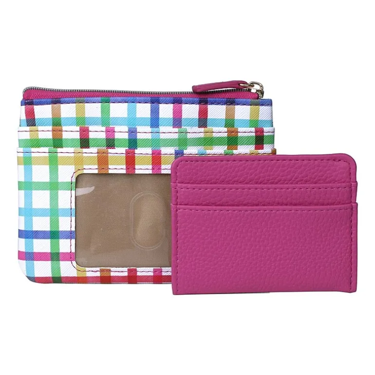 Julia Buxton Large Id Coin Case Womens Rfid Blocking Wallet
