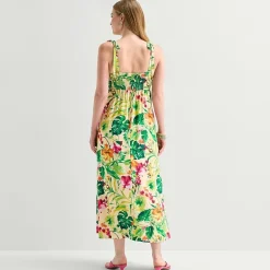 JULIAN TAYLOR Womens Straight Neck Sleeveless Maxi Dress