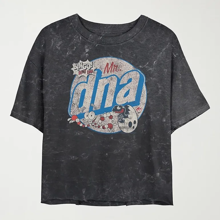 Jurassic World Mr Dna Tee Womens Juniors Crew Neck Short Sleeve Regular Fit Jurassic World Graphic T-Shirt