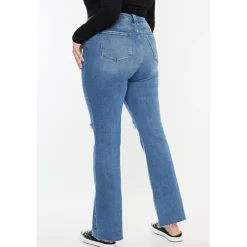 KanCan Women's Plus Size Essentials High Rise Bootcut Jeans Sunflower