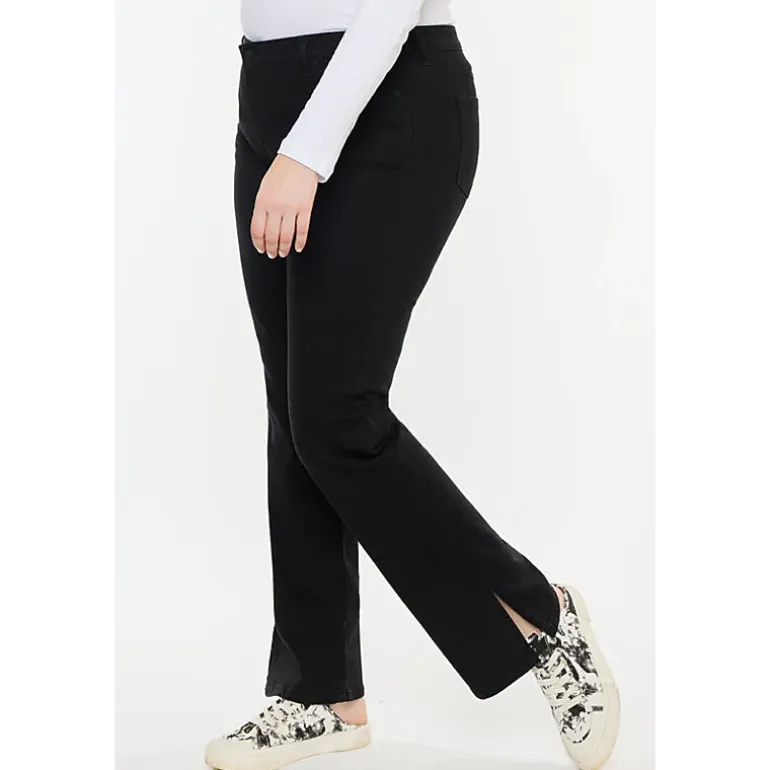 Kancan Women's Plus Size Mid Rise Bootcut Jeans Erin