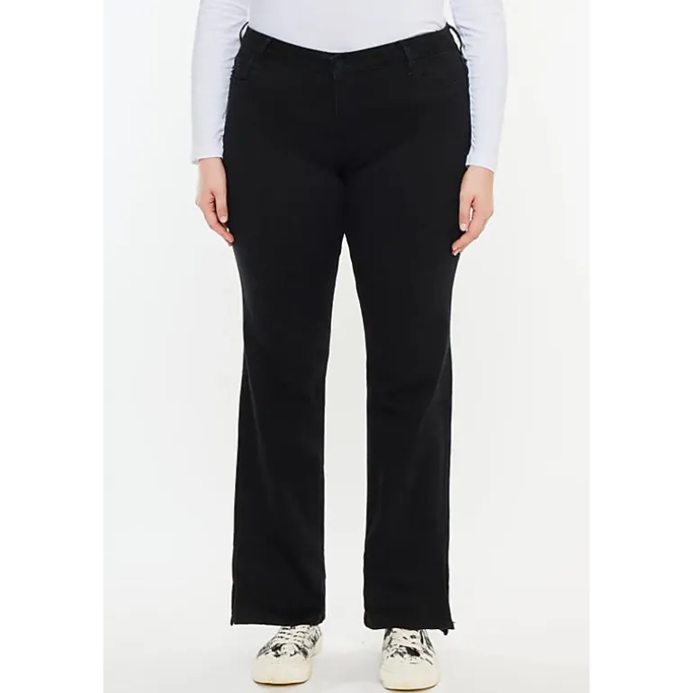 Kancan Women's Plus Size Mid Rise Bootcut Jeans Erin