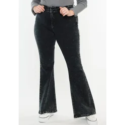 KanCan Women's Plus Size Ultra High Rise Flare Jeans Amirah