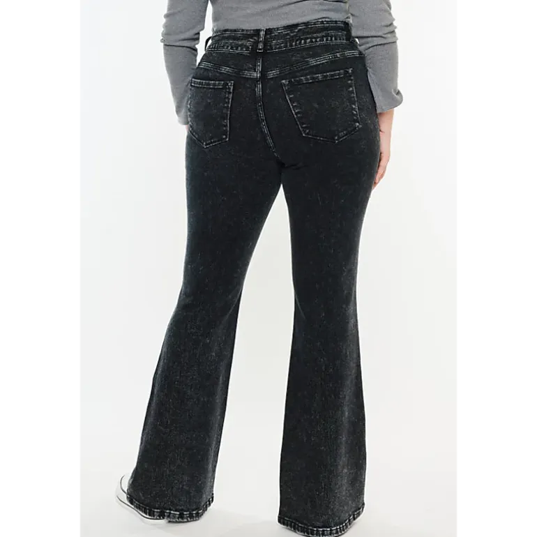 KanCan Women's Plus Size Ultra High Rise Flare Jeans Amirah