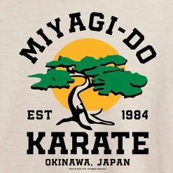 Karate Kid Miyagi Tee Womens Juniors Crew Neck Short Sleeve Oversized Graphic T-Shirt