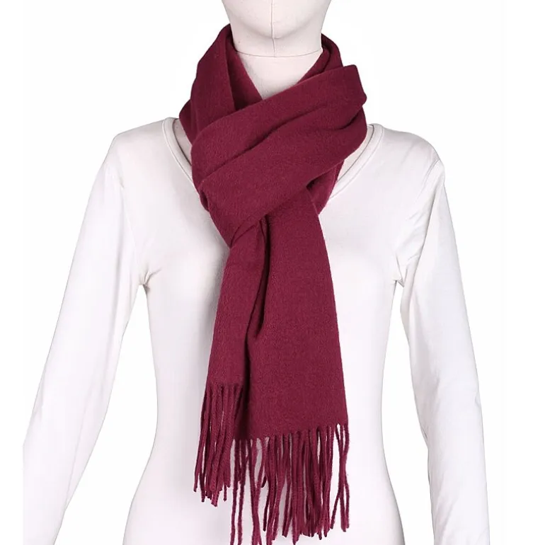 Karla Hanson Fringe Wool Blanket Scarf