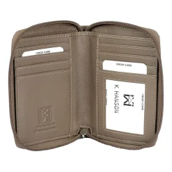 Karla Hanson Womens Rfid Blocking Zip Around Wallet