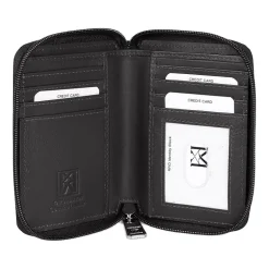 Karla Hanson Womens Rfid Blocking Zip Around Wallet