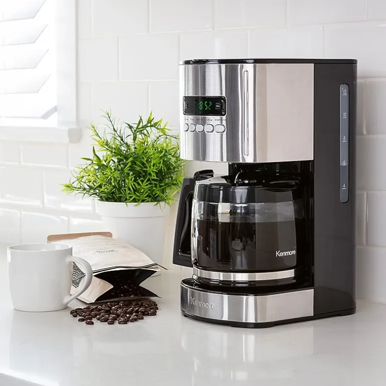 Kenmore Aroma Control Programmable 12-cup Coffee Maker- Black/Stainless