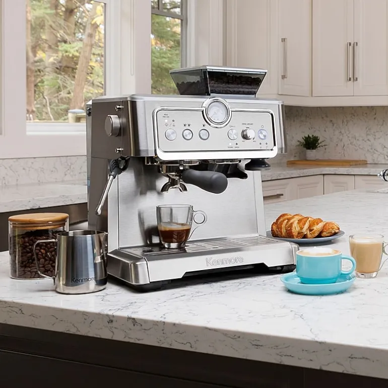 Kenmore Espresso Machine With Grinder & Milk Frother