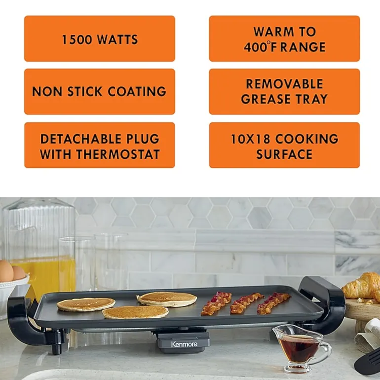 Kenmore 10"x18" Non-Stick Electric Griddle