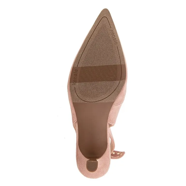 Kensie Olympia Womens Pointed Closed Toe Kitten Heel Pumps