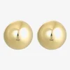 14K Gold Ball Stud Earrings