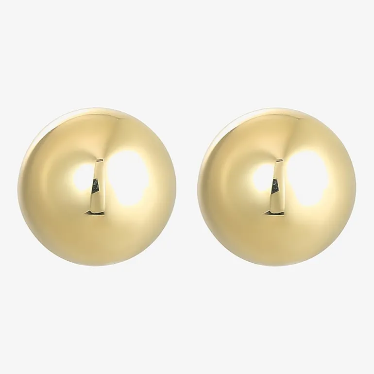 14K Gold Ball Stud Earrings