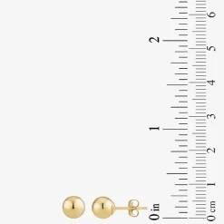 10K Gold 7mm Ball Stud Earrings