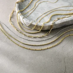 14K Gold .75mm Box Chain Necklace
