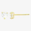 10K Gold 4 Pair Earring Set