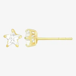 10K Gold 4 Pair Earring Set