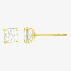 10K Gold 4 Pair Earring Set