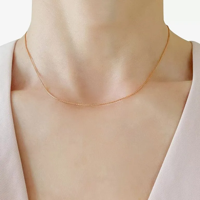 14K Gold Wheat Chain Necklace