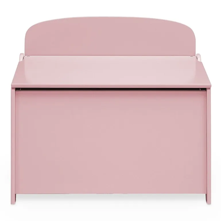 Kids Wooden Toy Box Pink