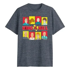King Of Hill Mens Crew Neck Short Sleeve Classic Fit Big and Tall Graphic T-Shirt