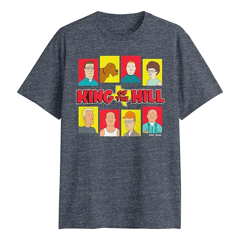 King Of Hill Mens Crew Neck Short Sleeve Classic Fit Big and Tall Graphic T-Shirt
