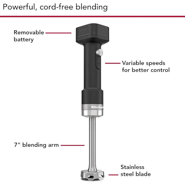 KitchenAid Cordless Hand Blender with Battery