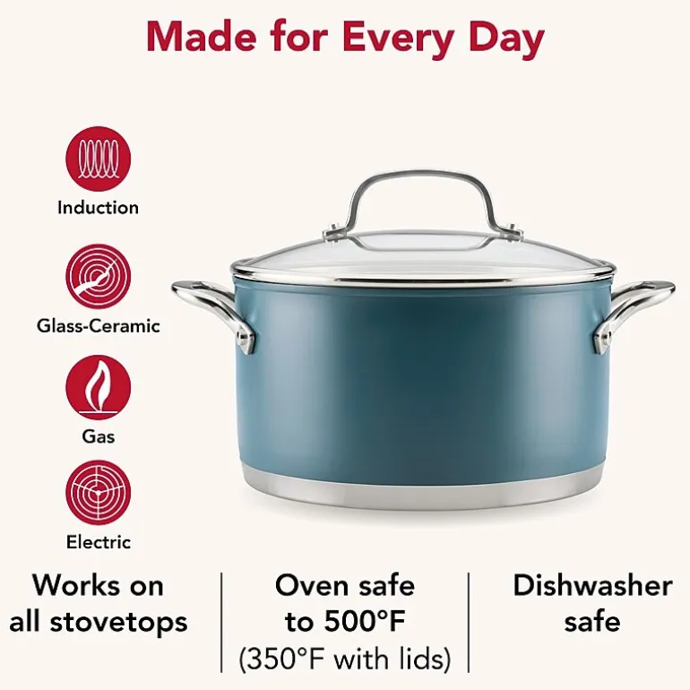 KitchenAid Stainless Steel 3-Ply 11-pc. Cookware Set