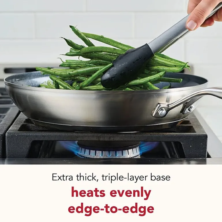 KitchenAid Stainless Steel 3-Ply Base 12" Frying Pan