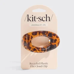 Kitsch Recycled Plastic Medium Flat Cloud Clip- Tort
