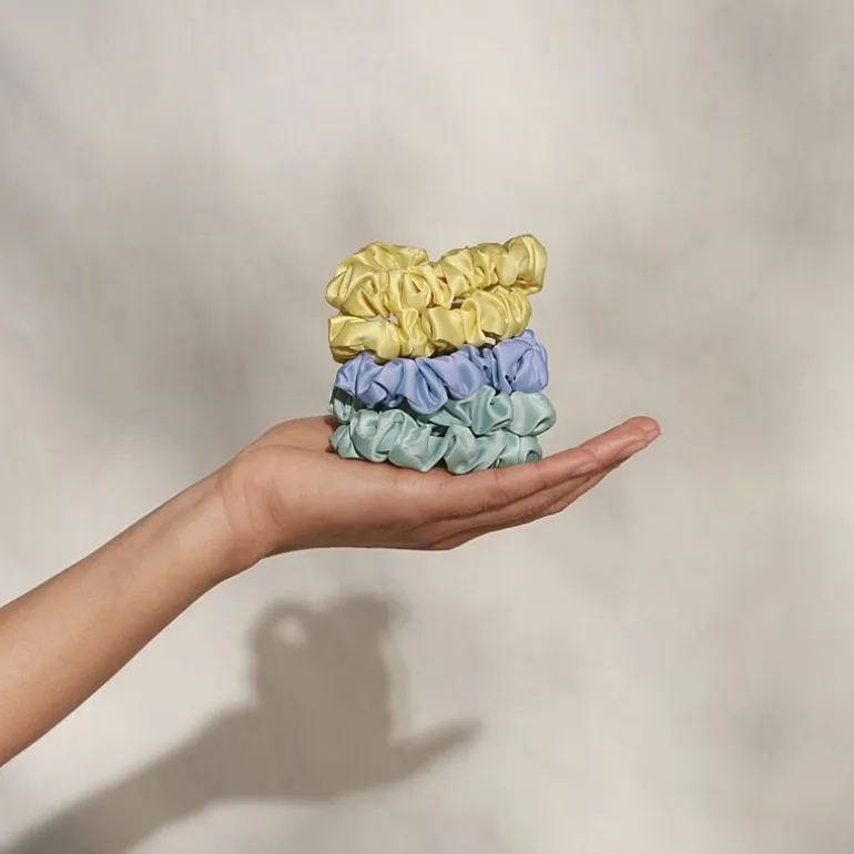 Kitsch Ruched Satin Scrunchies- 5pc
